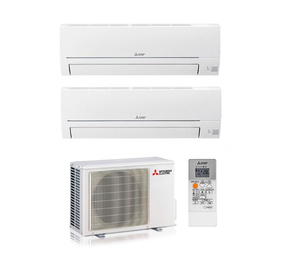 Mitsubishi Electric Duo split MSZ-Serie 4.0 kW outdoor + 2.5kW & 2.5 kW Indoor - WiFi A++